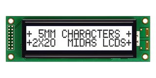 MIDAS DISPLAYS MC22005A6W-FPTLWS-V2