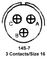 AMPHENOL INDUSTRIAL MS3100A14S-7P-RES